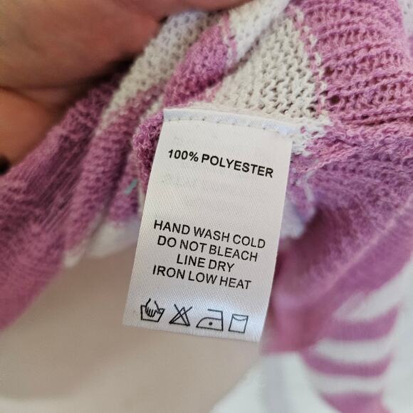 ee:some Lightweight Pink and White Striped Sweater - Picture 8 of 9